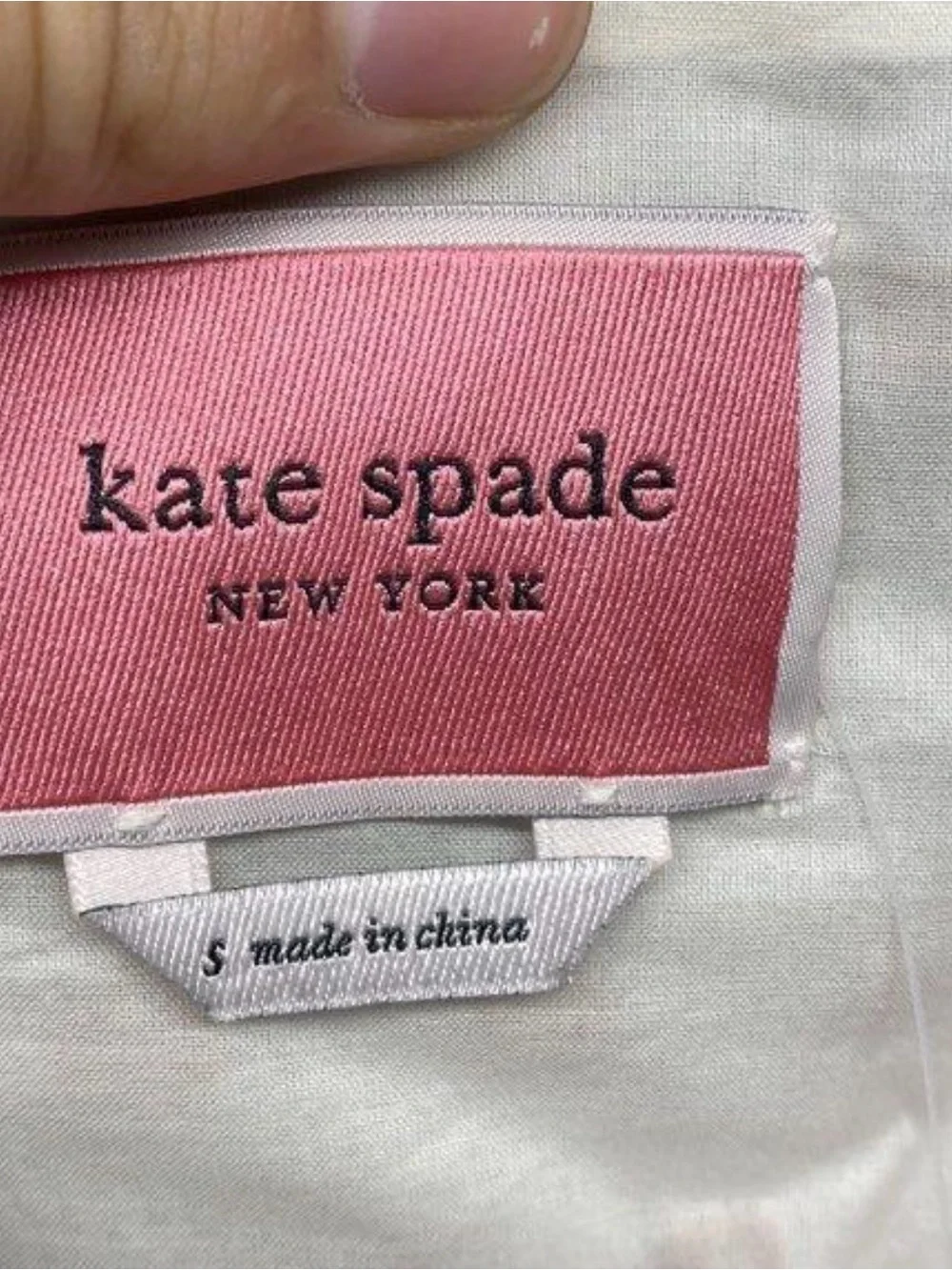 NWT Kate Spade New York dot cotton mini dress self-tie waist puff sleeves size s